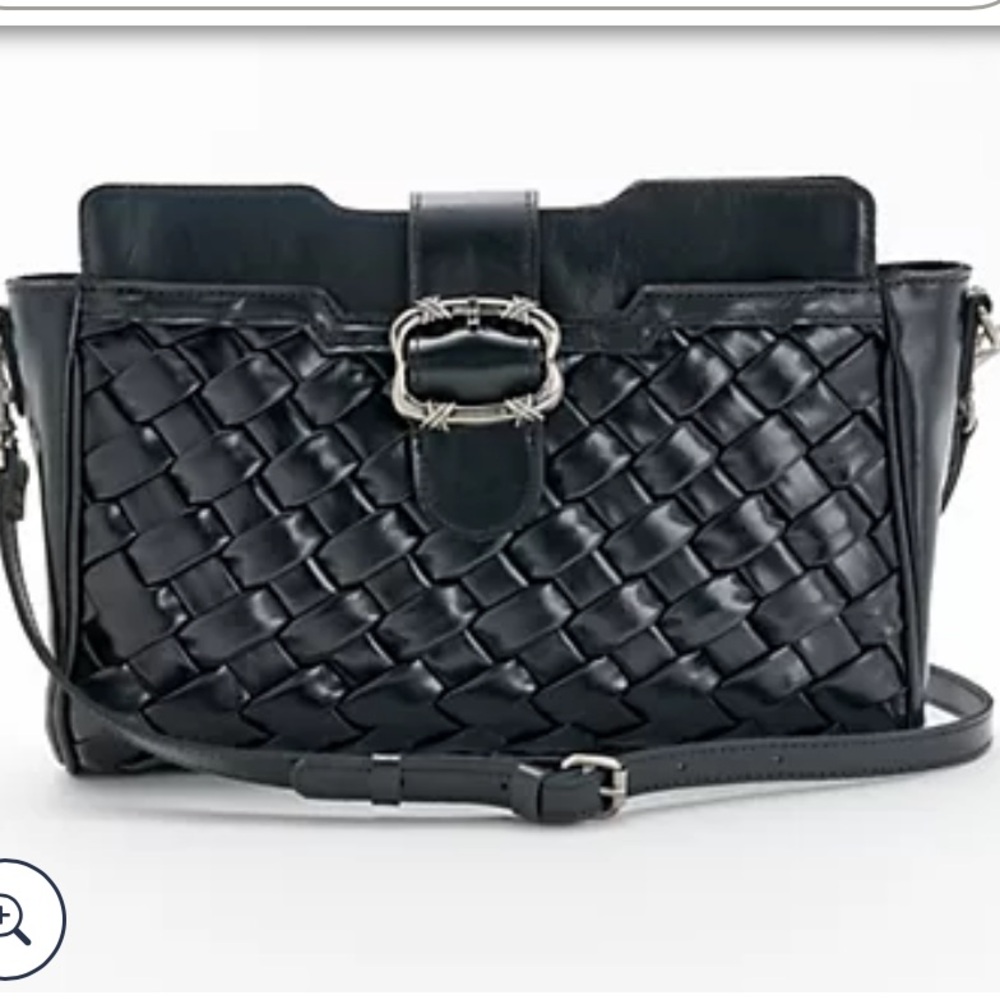 NWT Patricia Nash Black Woven Crossbody